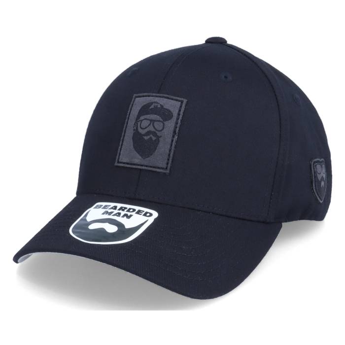 Bearded Man 【 Charcoal Cap Man Patch Black Flexfit Men Black 】 チャコール キャップ 帽子 黒色 ブラック メンズ 黒色 ブラック|スニケス
