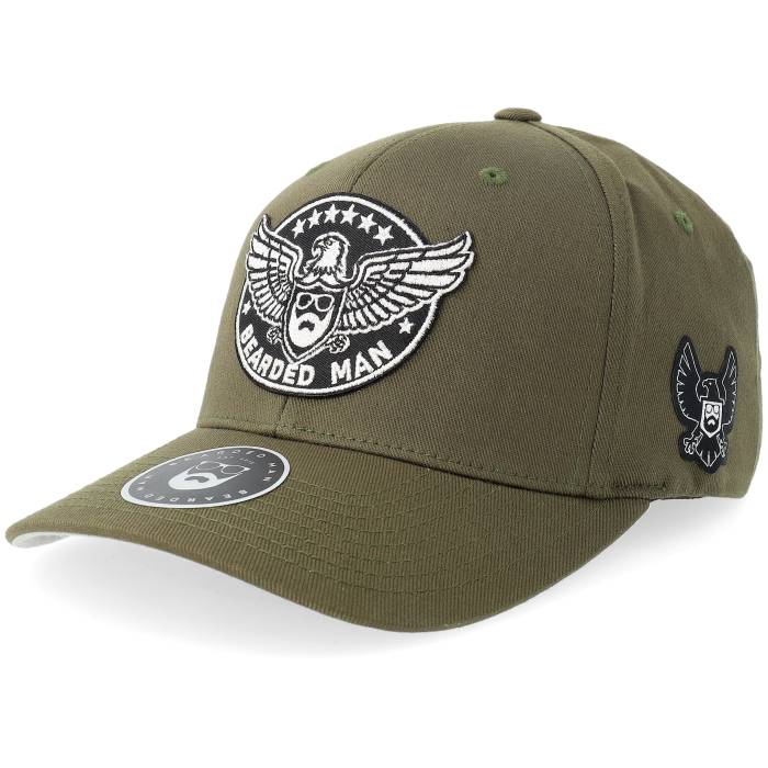 Bearded Man 【 Eagle Logo Wooly Combed Olive Flexfit Men Green 】 ロゴ olive オリーブ メンズ green 緑・グリーン|スニケス