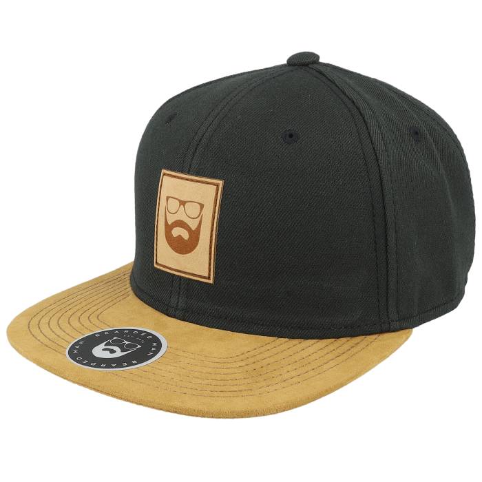 Bearded Man 【 Logo Patch Black/Suede Snapback Men Black 】 ロゴ Snapback スナップバック バッグ メンズ 黒色 ブラック