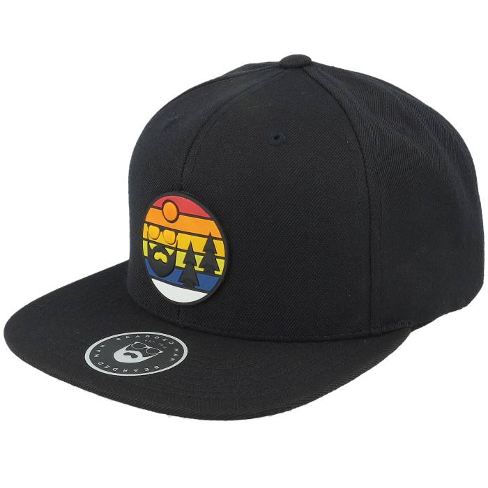 Bearded Man 【 Sunset Logo Rubber Patch Black Snapback Men Black 】 ロゴ ラバー 黒色 ブラック Snapback スナップバック バッグ メンズ 黒色 ブラック｜スニケス