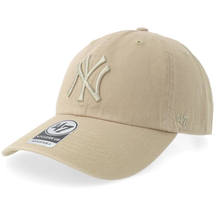 フォーティーセブンブランド 47 Brand 【 New York Yankees Clean Up Khaki/Khaki Adjustable Men Beige 】 ヤンキース メンズ ベージュ