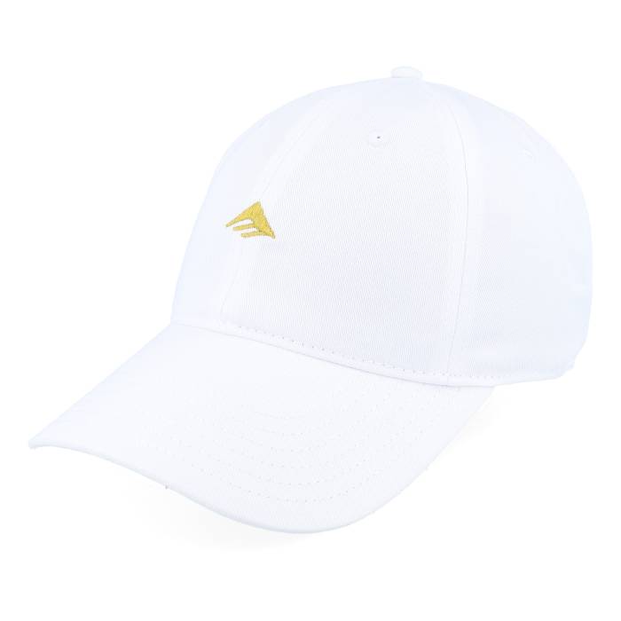 エメリカ Emerica 【 Micro Triangle Hat White Dad Cap Men White 】 Micro ミクロ 白色 ホワイト キャップ 帽子 メンズ 白色 ホワイト
