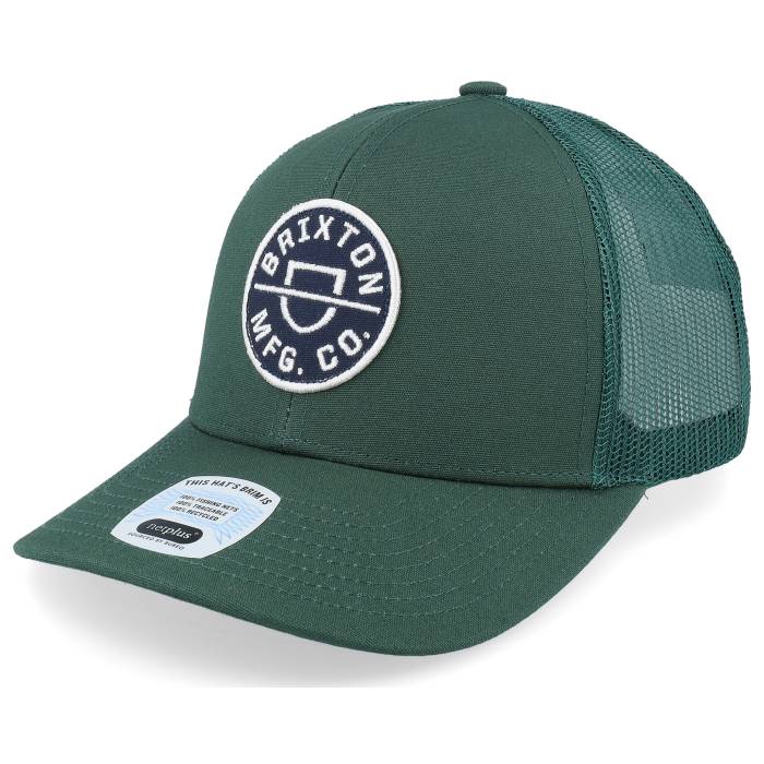 ブリクストン Brixton 【 Crest X Medium Profile Mesh Cap Trekking Green Trucker Men Green 】 キャップ 帽子 green 緑・グリーン トラッカー メンズ green 緑・グリーン
