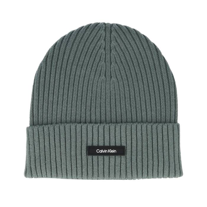 カルバンクライン Calvin Klein 【 Classic Cotton Rib Beanie Dark Forest Cuff Men Green 】 クラシック キャップ 帽子 フォレスト メンズ green 緑・グリーン|スニケス