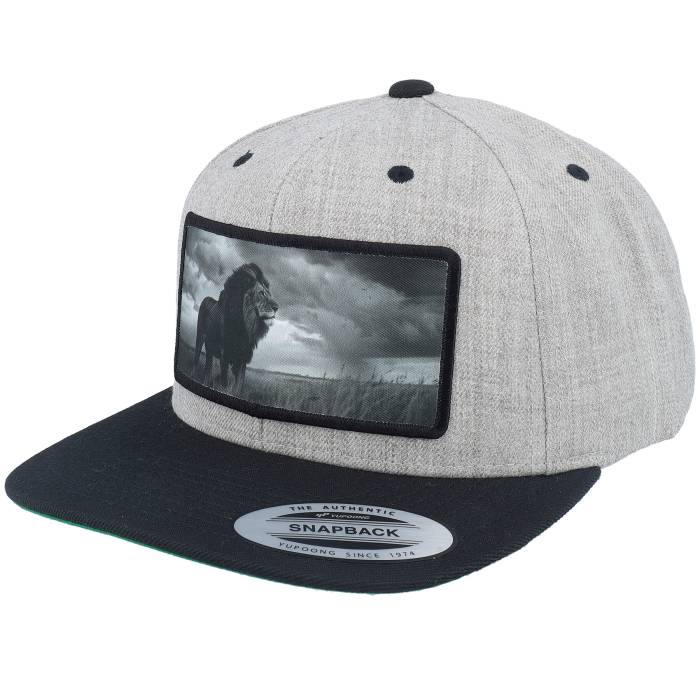 Calza Pennello 【 King Of Lion Big Patch Heather Grey/Black Snapback Men Grey 】 heather ヘザー Snapback スナップバック バッグ メンズ 灰色 グレー