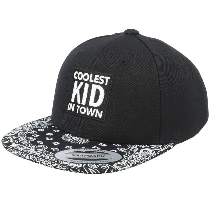 Kiddo Cap 【 Kids Coolest Kid In Town Black/Paisley Snapback Kids Black 】 Snapback スナップバック バッグ ジュニア キッズ 黒色 ブラック｜スニケス 14,280円