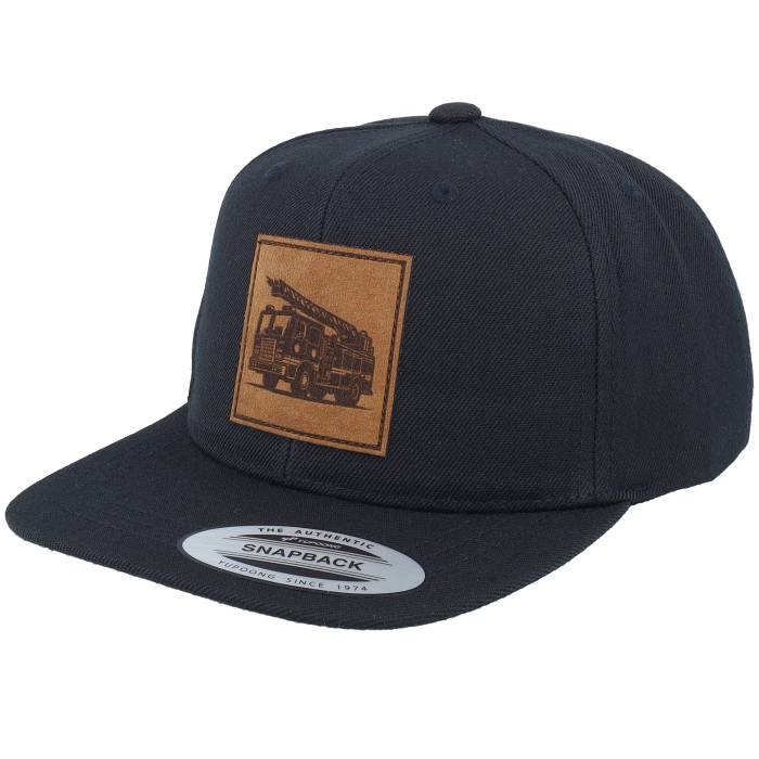 Kiddo Cap 【 Kids Fire Truck Engraved Patch Black Snapback Kids Black 】 ファイア 黒色 ブラック Snapback スナップバック バッグ ジュニア キッズ 黒色 ブラック|スニケス
