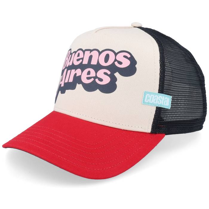 Coastal 【 Hft Buenos Aires Black/Creme/Red Trucker Men Beige 】 トラッカー メンズ ベージュ