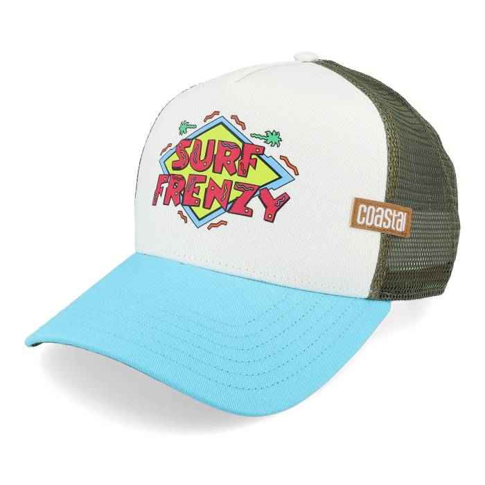 Coastal 【 Hft Surf Frenzy White/Turquoise A-Frame Trucker Men White 】 フレンジー トラッカー メンズ 白色 ホワイト