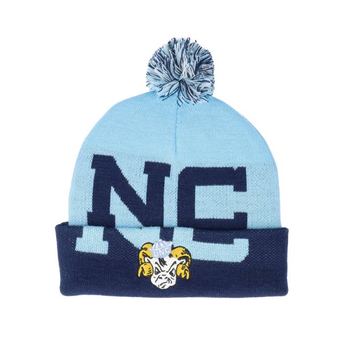 ミッチェル&ネス Mitchell & Ness 【 North Carolina Tar Heels Double Take Blue/Navy Pom Men Blue 】 ノース カロライナ メンズ 青色 ブルー