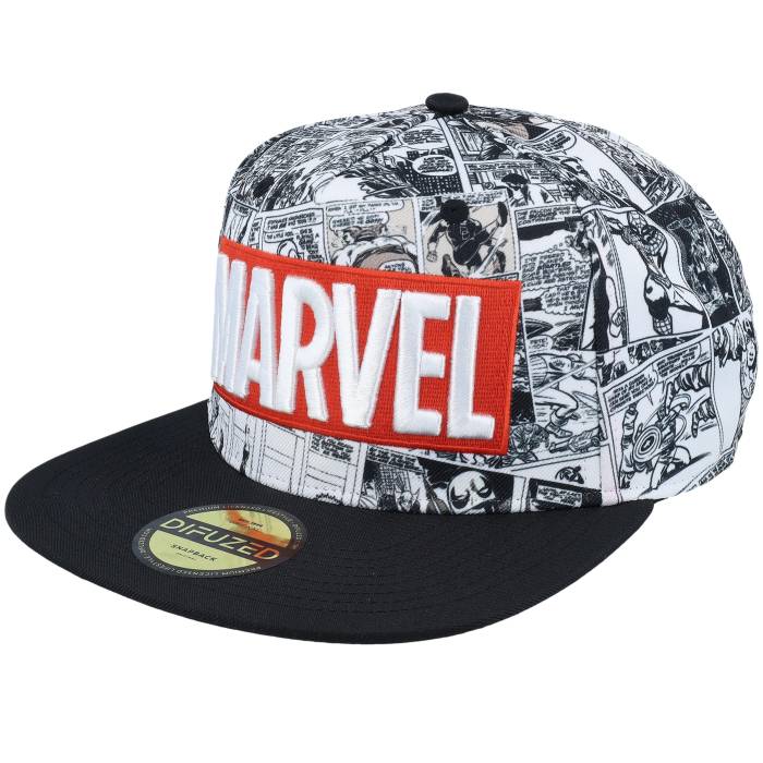 Difuzed 【 Marvel Classic Logo Grey Snapback Men 】 クラシック ロゴ 灰色 グレー Snapback スナップバック バッグ メンズ