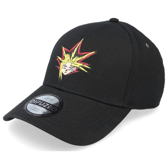 Difuzed 【 Yu-Gi-Oh! Men's Cap Black Adjustable Men Black 】 メンズ キャップ 帽子 黒色 ブラック メンズ 黒色 ブラック