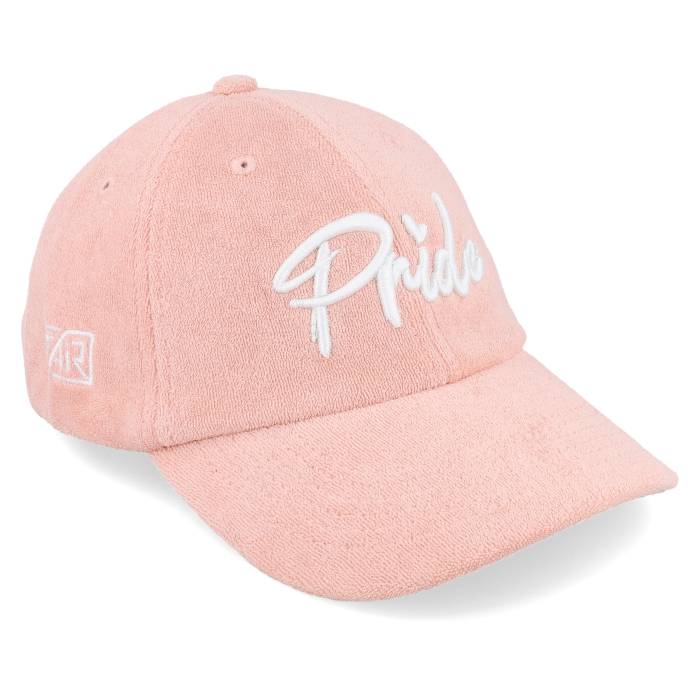 Fair 【 3D Pride Logo Frotte Terry Light Pink Dad Cap Men Pink 】 ロゴ pink ピンク キャップ 帽子 メンズ pink ピンク｜スニケス