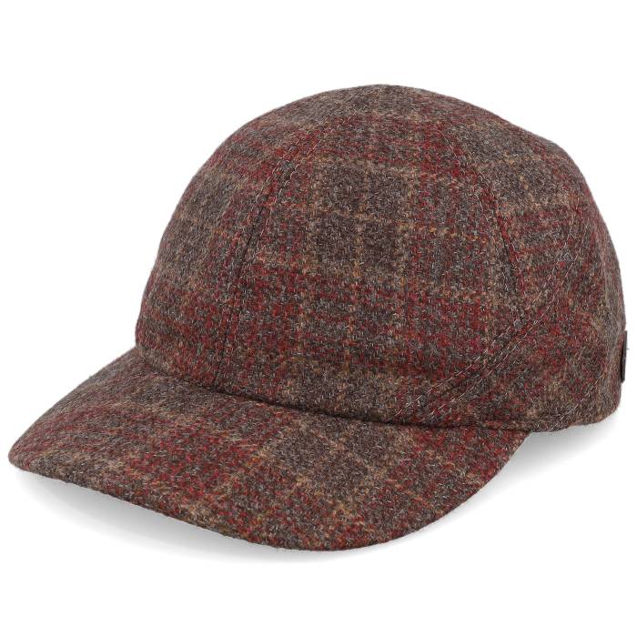 Mjm Hats 【 Bb 52 Virgin Wool/Cashmere Mix Brown Check Fitted Men Brown 】 茶色 ブラウン メンズ 茶色 ブラウン