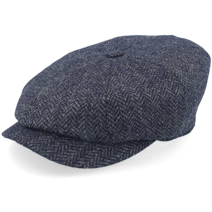 【★百貨店SALE★6/11真夜中2時迄】Lierys 【 8-Panel Cap Wool Blue Herringbone Flat Cap Men Blue 】 旗がしら 鳥打ち帽 青碧 青碧 メンズ 青碧 青碧