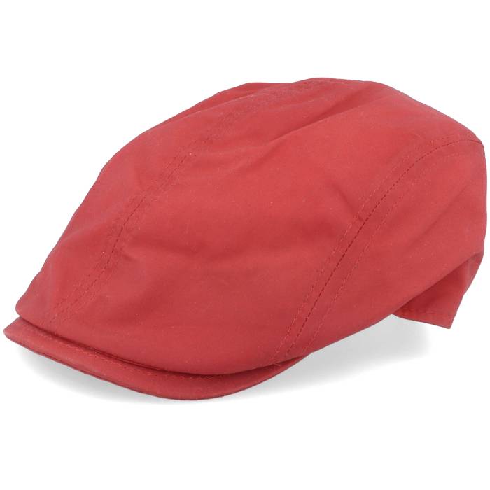 Mjm Hats 【 Daffy-3 Wax Cotton W.p Red Flat Cap Men Red 】 Red 赤・レッド キャップ 帽子 メンズ Red 赤・レッド