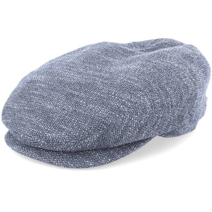 ステットソン Stetson 【 Driver Cap Jersey Blue Flat Cap Men Blue 】 キャップ 帽子 ジャージ 青色 ブルー メンズ 青色 ブルー|スニケス