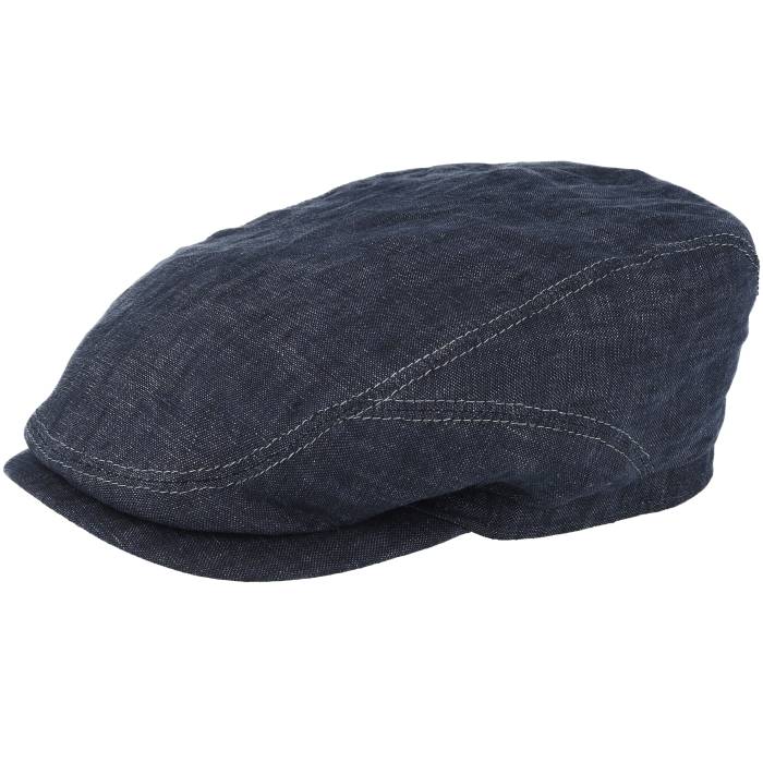 ステットソン Stetson 【 Driver Linen Navy Flat Cap Men Blue 】 紺色 ネイビー キャップ 帽子 メンズ 青色 ブルー|スニケス