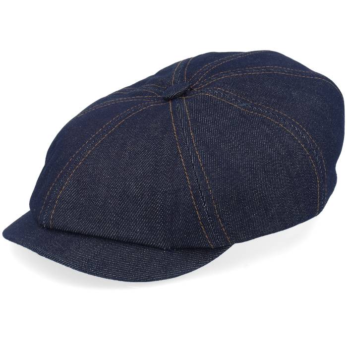 ステットソン Stetson 【 Hatteras Denim Sustainable Blue Flat Cap Men Blue 】 デニム 青色 ブルー キャップ 帽子 メンズ 青色 ブルー|スニケス