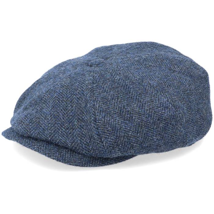 ステットソン Stetson 【 Hatteras Wool Herringbone Navy Flat Cap Men Blue 】 紺色 ネイビー キャップ 帽子 メンズ 青色 ブルー