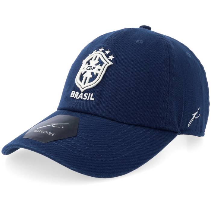 Fan Ink 【 Brazil Football Beyond Borders Navy Dad Cap Men Blue 】 フットボール 紺色 ネイビー キャップ 帽子 メンズ 青色 ブルー｜スニケス