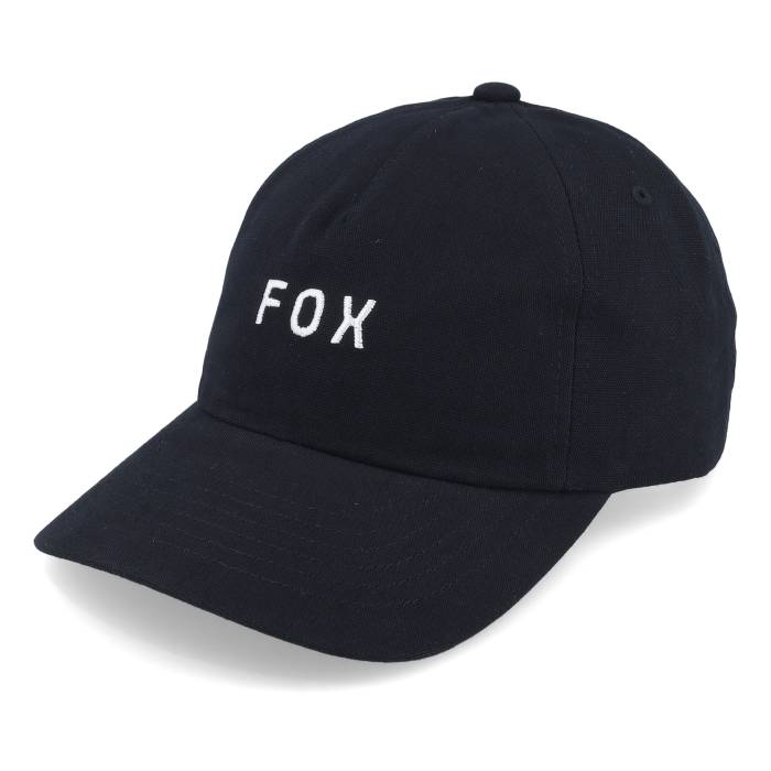 フォックス Fox 【 Wordmark Hat Black Dad Cap Men Black 】 黒色 ブラック キャップ 帽子 メンズ 黒色 ブラック｜スニケス
