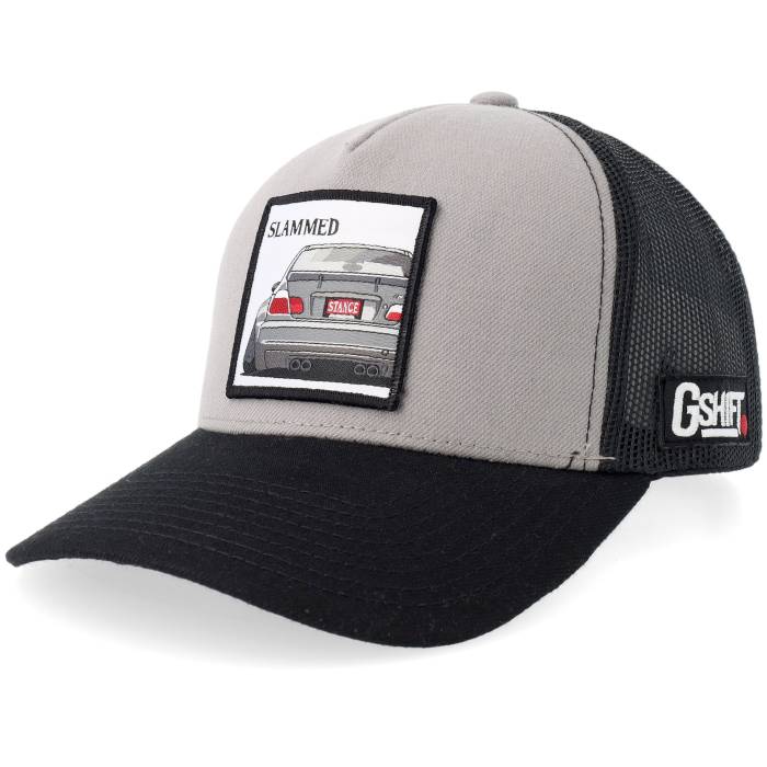 Gearshift 【 Slammed Bimmer Pach Light Grey/Black A-Frame Trucker Men Grey 】 トラッカー メンズ 灰色 グレー｜スニケス 15,466円