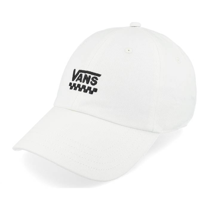 ヴァンズ Vans 【 Women Court Side Hat Marshmallow Dad Cap Women White 】 厚地の外套 旗がしら かぶり笠 レディース 白いこと 白いこと