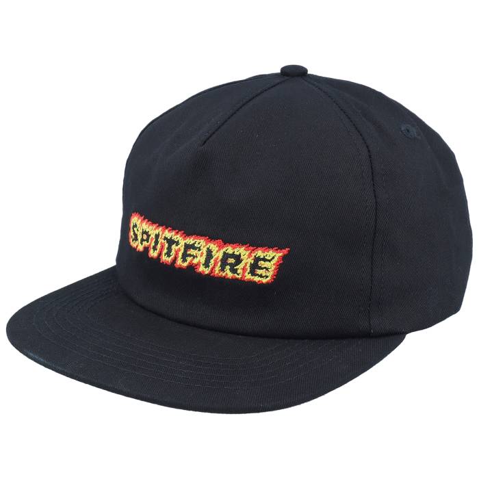 スピットファイア Spitfire 【 Flames Script Black Snapback Men 】 フレームス スクリプト 黒色 ブラック Snapback スナップバック バッグ メンズ