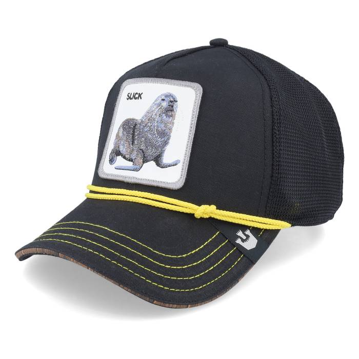 Goorin Bros. 【 Seal Of Approval Nautical Nonsense A-Frame Trucker Men Black 】 トラッカー メンズ 黒色 ブラック