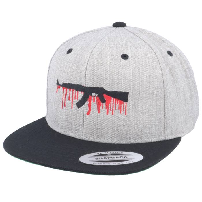 Guns N Skulls 【 Bloody Ak47 Grey/Black Snapback Men Grey 】 Snapback スナップバック バッグ メンズ 灰色 グレー｜スニケス