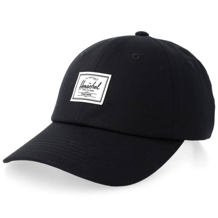 Herschel 【 Sylas Classic Cap Black Dad Cap Men Black 】 古典派音楽 旗がしら かぶり笠 黒いこと 黒いこと メンズ 黒いこと 黒いこと