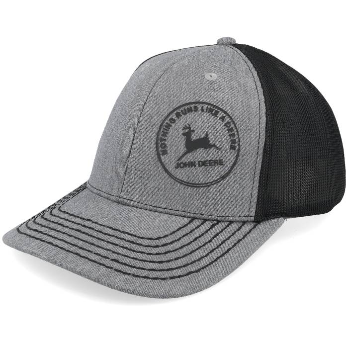 John Deere 【 Vintage 3D Print Black/Grey Trucker Men Grey / Black 】 vintage ビンテージ・ヴィンテージ トラッカー メンズ 薄墨色 薄墨色 黒いこと 黒いこと