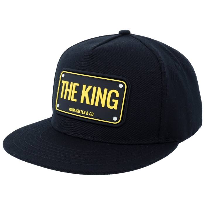 John Hatter & Co 【 Flat Brim The King Black Snapback Men Black 】 黒色 ブラック Snapback スナップバック バッグ メンズ 黒色 ブラック
