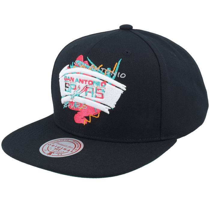 ミッチェル&ネス Mitchell & Ness 【 San Antonio Spurs Fruit Loops Black Black Snapback Men Black 】 スパーズ 黒色 ブラック Snapback スナップバック バッグ メンズ 黒色 ブラック