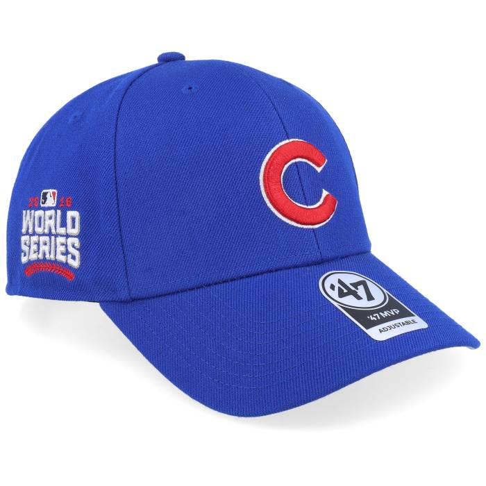 フォーティーセブンブランド 47 Brand 【 Chicago Cubs World Series Sure Shot Mvp Royal Adjustable Men Blue 】 シカゴ カブス シリーズ メンズ 青色 ブルー｜スニケス
