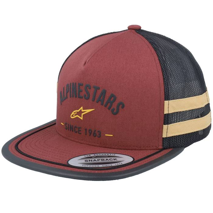 アルパインスター Alpinestars 【 Backlne Ht Brick/Black/Mustard Trucker Men Red 】 トラッカー メンズ Red 赤・レッド｜スニケス