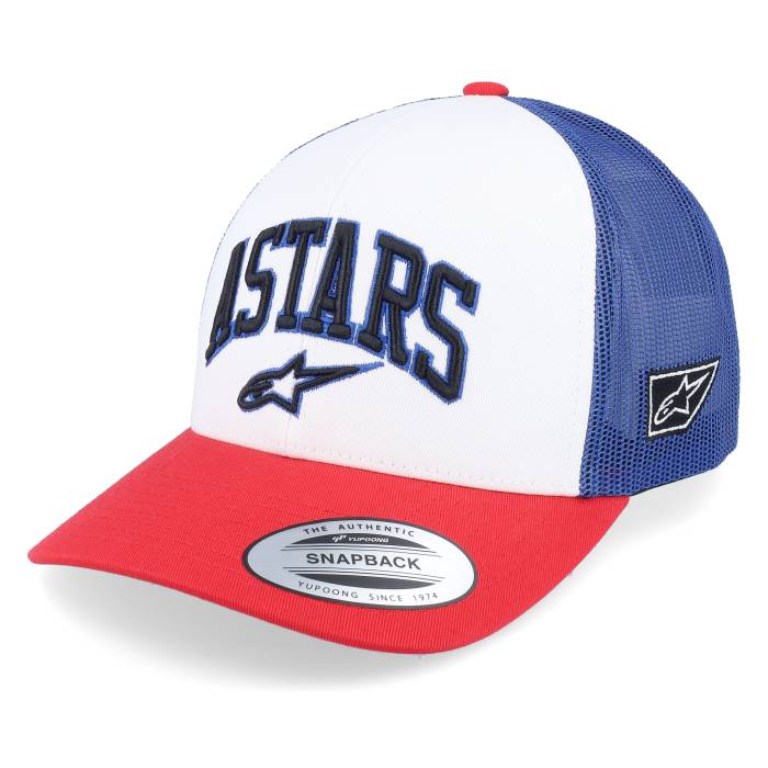 アルパインはやりっ子 Alpinestars 【 Dunker Hat White/Red/Blue Trucker Men White 】 トラッカー メンズ 白いこと 白いこと