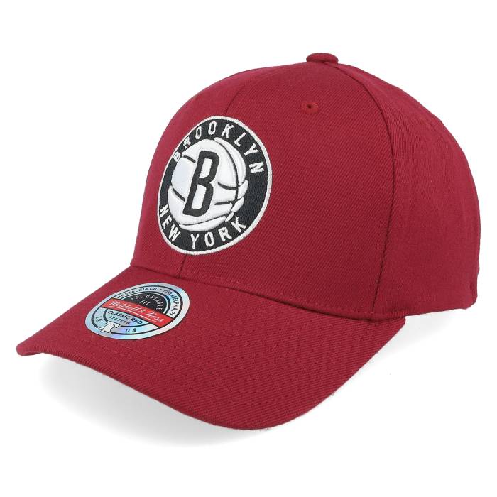 ミッチェル&ネス Mitchell & Ness 【 Brooklyn Nets Classic Red Burgundy Adjustable Men Red 】 ブルックリン ネッツ クラシック Red 赤・レッド ワイン色・バーガンディー メンズ Red 赤・レッド|スニケス