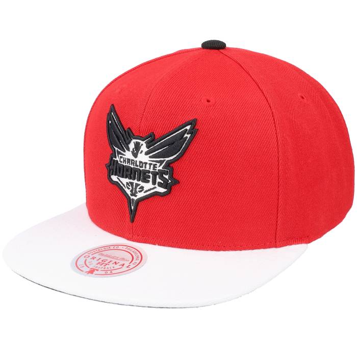 ミッチェル&ネス Mitchell & Ness 【 Charlotte Hornets Cardinal Red 2 Tone Scarlet/White Snapback Men Red 】 シャーロット ホーネッツ カーディナル Red 赤・レッド Snapback スナップバック バッグ メンズ Red 赤・レ｜スニケス