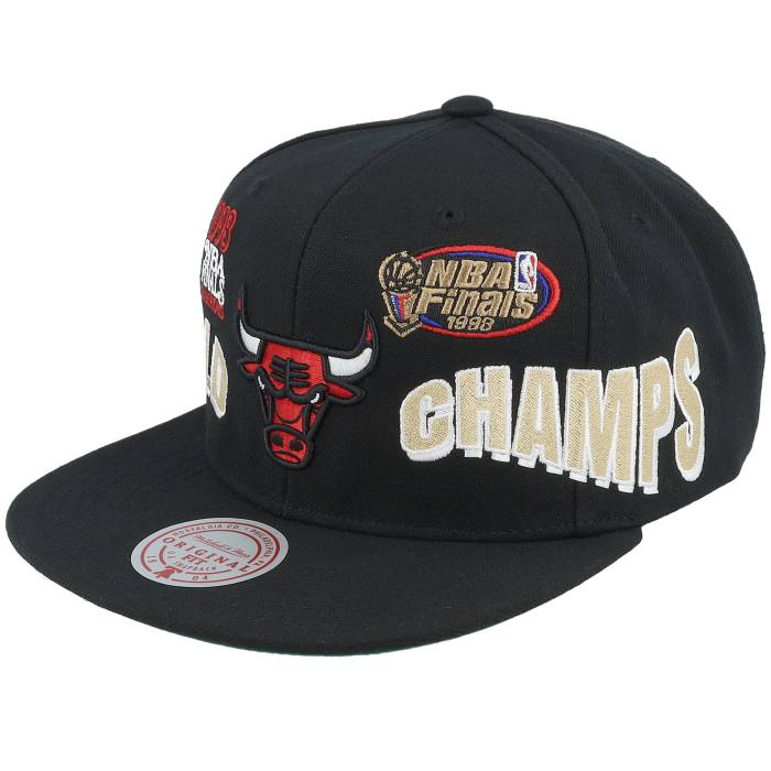 ミッチェル\u0026ネス Mitchell \u0026 Ness 【 Chicago Bulls World Champs Black Snapback Men Black 】 風の強い町 ブルズ 黒いこと 黒いこと Snapback スナップバック 御徒面子 メンズ 黒いこと 黒いこと