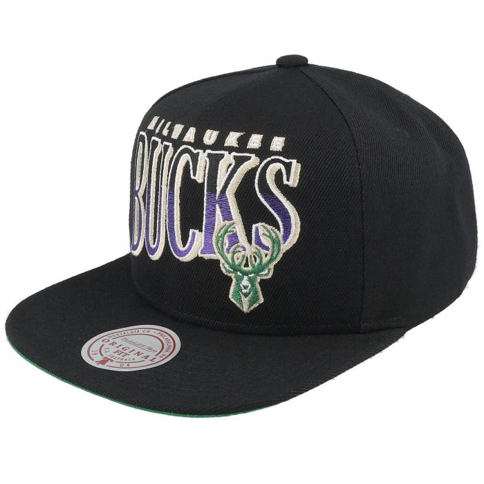 ミッチェル&ネス Mitchell & Ness 【 Milwaukee Bucks Line Work Black Snapback Men Black 】 ミルウォーキー バックス 黒色 ブラック Snapback スナップバック バッグ メンズ 黒色 ブラック|スニケス