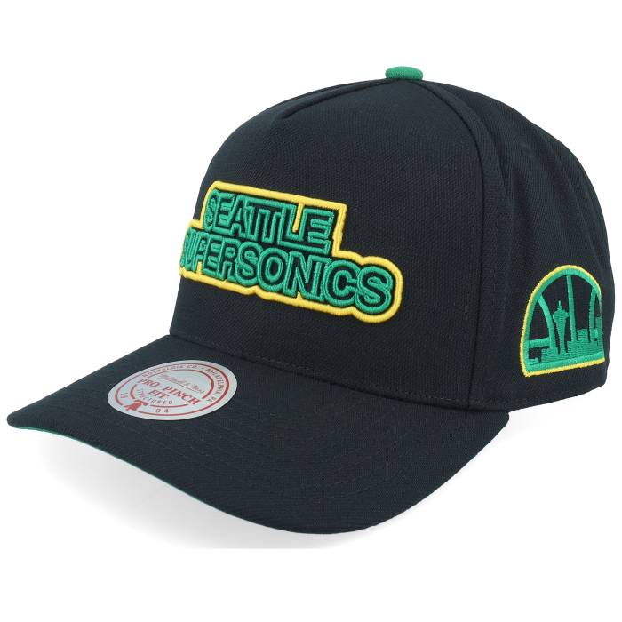 ミッチェル&ネス Mitchell & Ness 【 Seattle Supersonics Class Act Pro Hwc Black A-Frame Adjustable Men Black 】 シアトル プロ 黒色 ブラック メンズ 黒色 ブラック