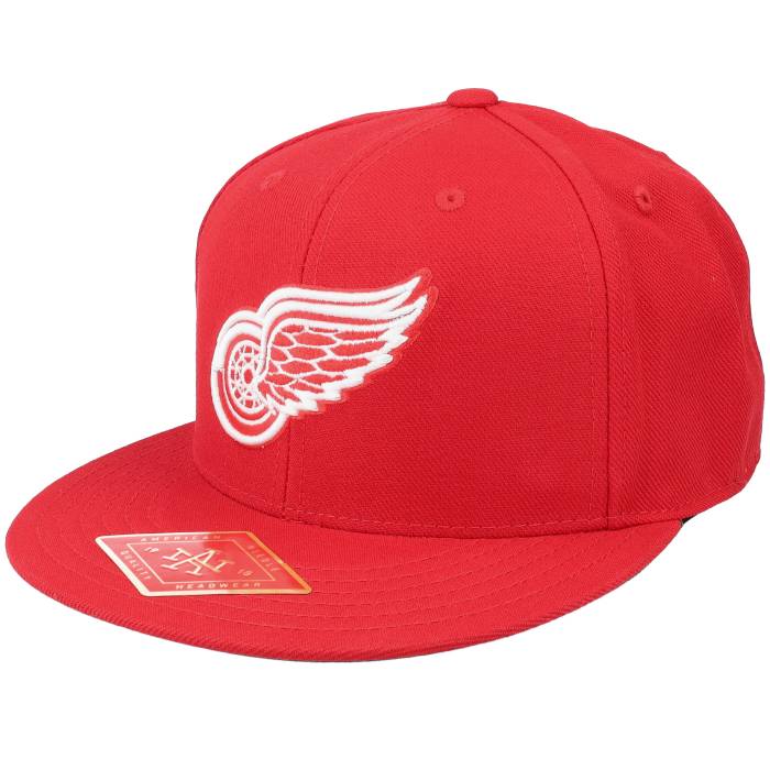 アメリカンニードル American Needle 【 Detroit Red Wings Deep Dish Fitted Red Fitted Men Red 】 デトロイト Red 赤・レッド ディープ メンズ Red 赤・レッド