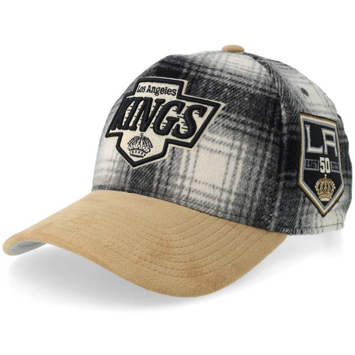 ミッチェル\u0026ネス Mitchell \u0026 Ness 【 Los Angeles Kings Plaid Out Pro Black A-Frame Adjustable Men Black 】 Kings キングス 労働者階級 黒いこと 黒いこと メンズ 黒いこと 黒いこと