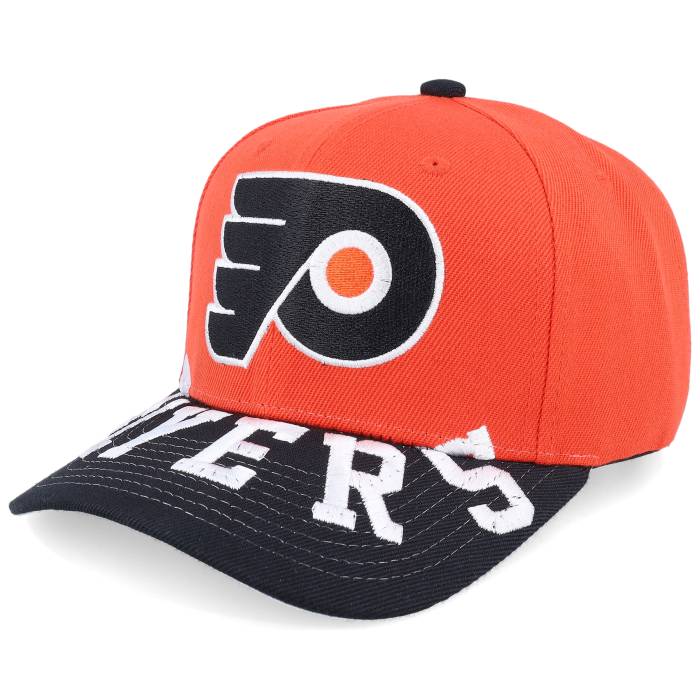 ミッチェル\u0026ネス Mitchell \u0026 Ness 【 Philadelphia Flyers Underarch Pro Cap Orange/Black Adjustable Men Orange 】 兄弟愛の都市 フライヤーズ 労働者階級 旗がしら かぶり笠 メンズ orange 橙・オレンジ色