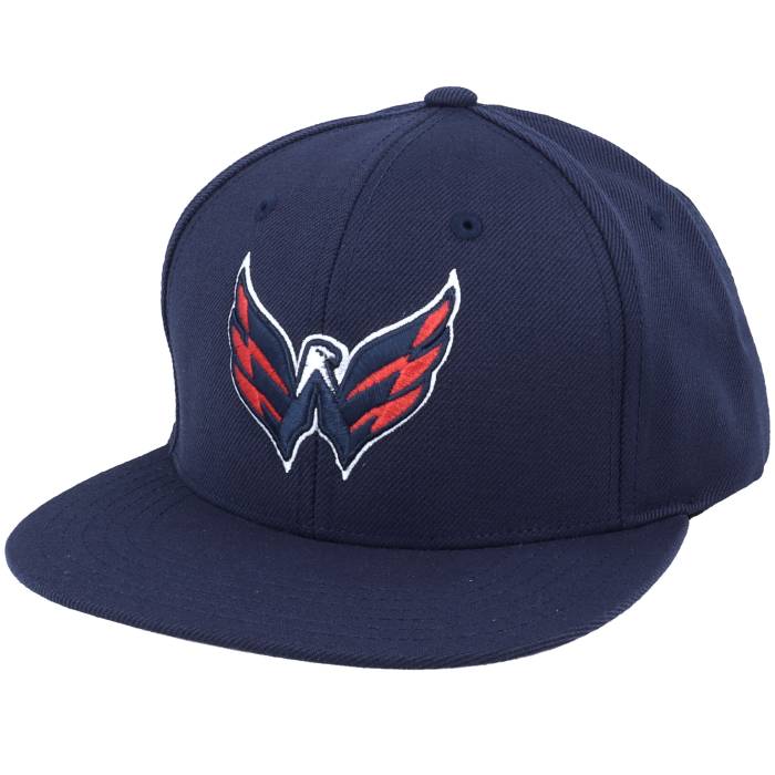 アメリカンニードル American Needle 【 Washington Capitals 400 Series Navy Snapback Men Blue 】 ワシントン キャピタルズ シリーズ 紺色 ネイビー Snapback スナップバック バッグ メンズ 青色 ブルー｜スニケス