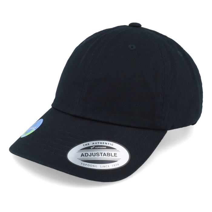 ユーポン Yupoong 【 Black Ecowash Dad Cap Men Black 】 黒色 ブラック キャップ 帽子 メンズ 黒色 ブラック|スニケス