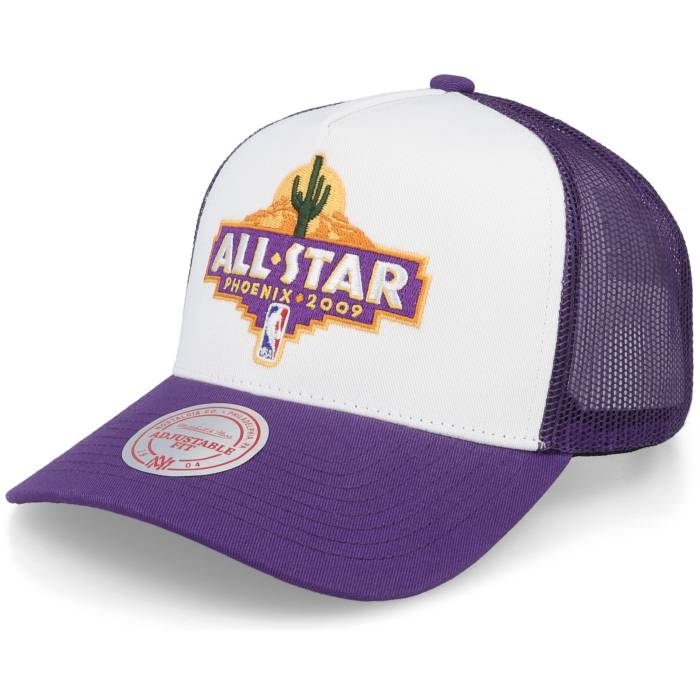 ミッチェル&ネス Mitchell & Ness 【 2009 Phoenix All Star Weekend White/Purple Trucker Men White / Purple 】 フェニックス トラッカー メンズ 白色 ホワイト Purple 紫・パープル｜スニケス