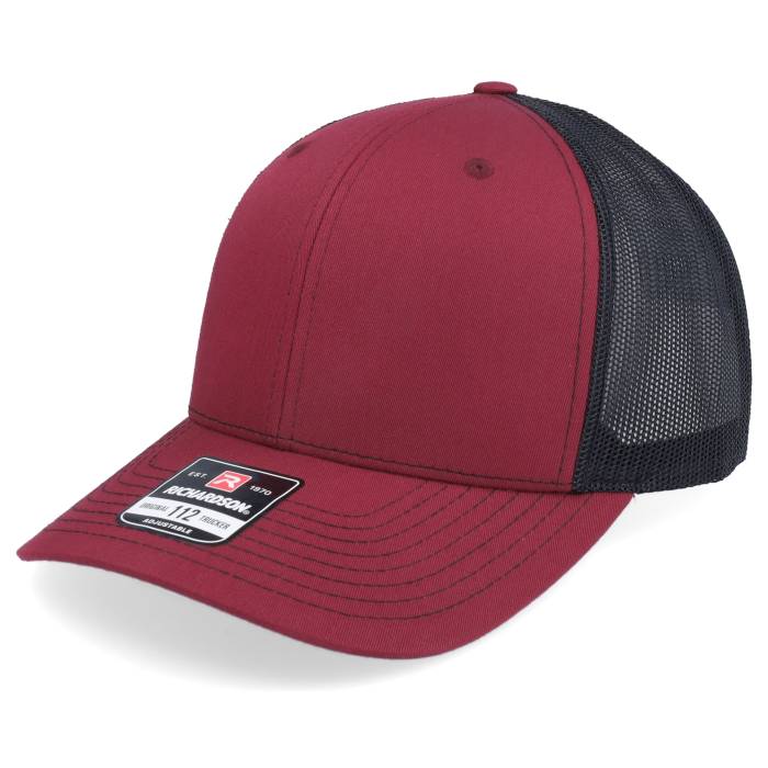 Richardson 【 112 Split Cardinal/Black Trucker Men Red 】 トラッカー メンズ Red 赤・レッド